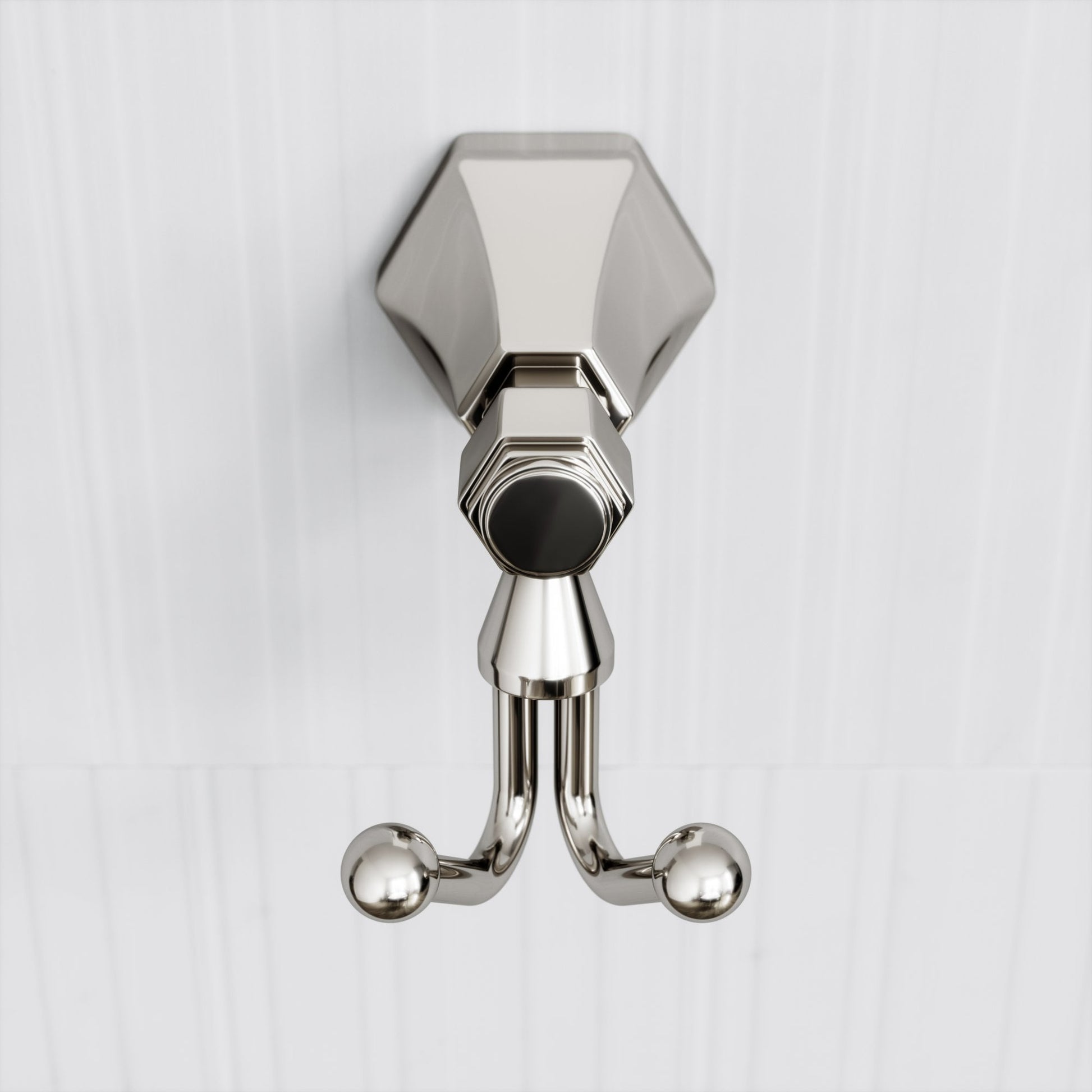Eton Polished Nickel Double Robe Towel Hook