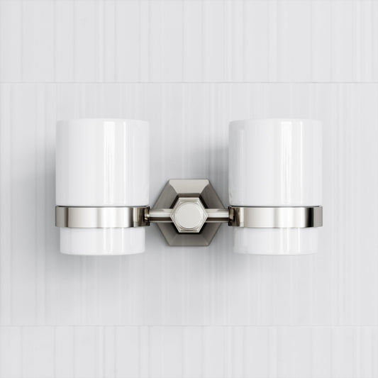 Eton Polished Nickel Double Tumbler