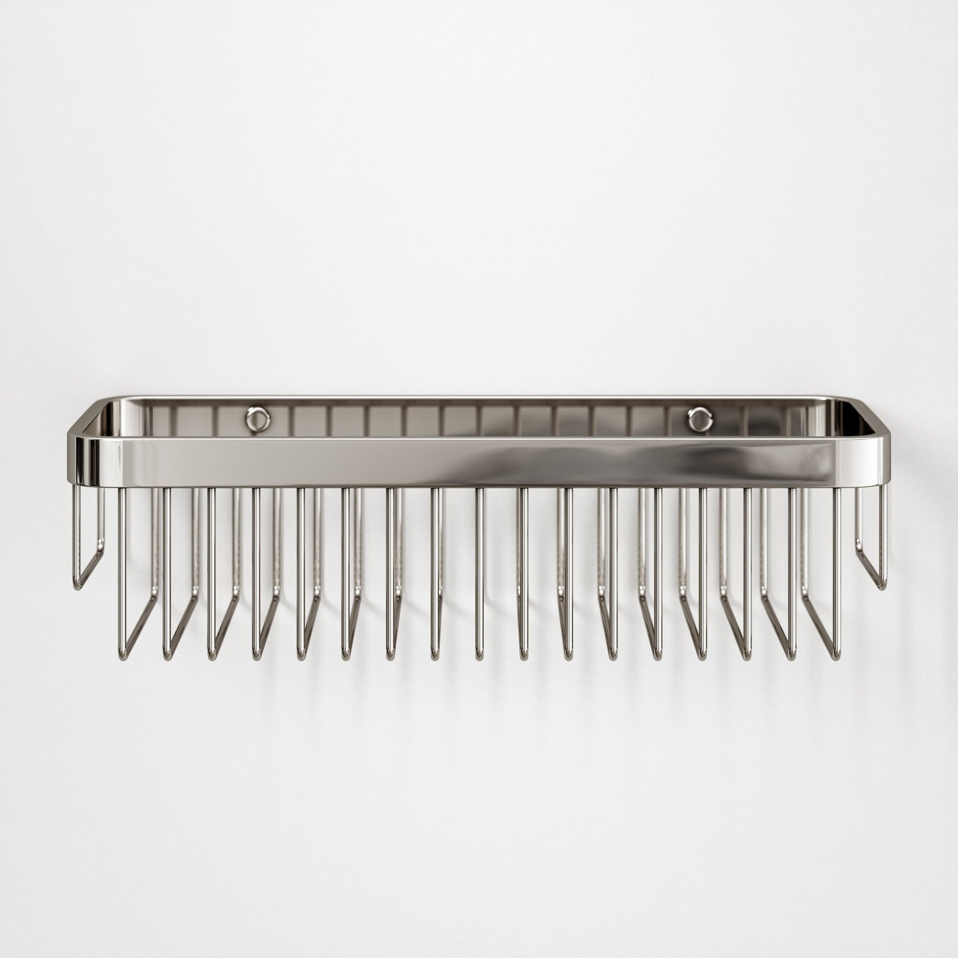 Eton Polished Nickel Large Shower Storage Basket