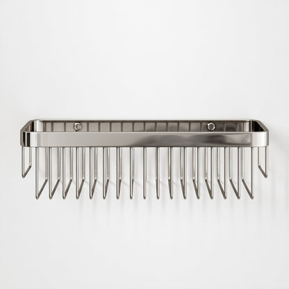 Eton Polished Nickel Large Shower Storage Basket