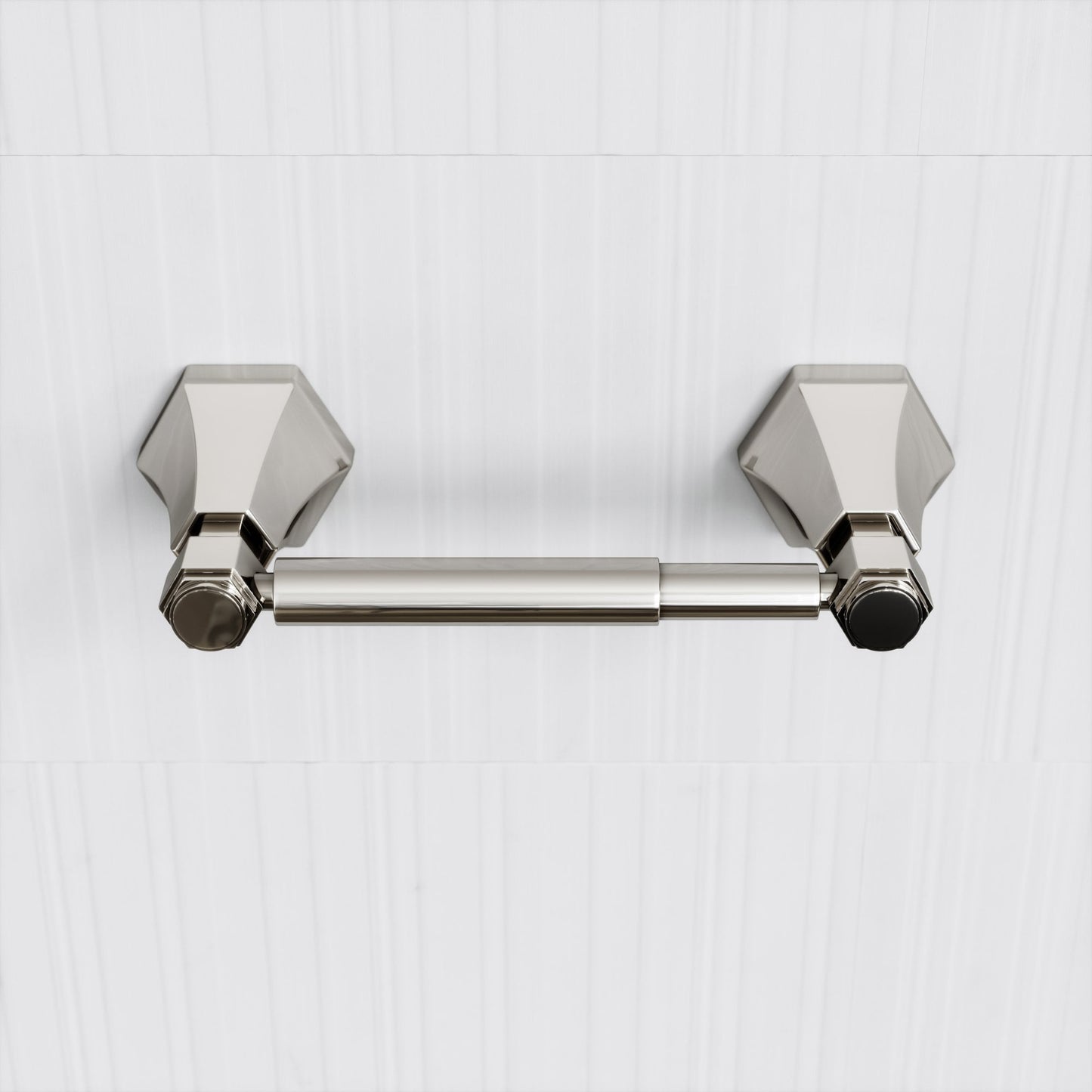 Eton Polished Nickel Toilet Roll Holder