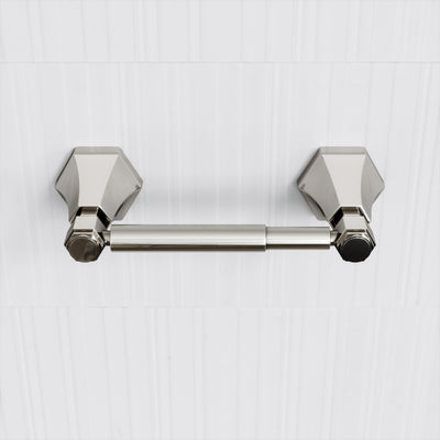 Eton Polished Nickel Toilet Roll Holder