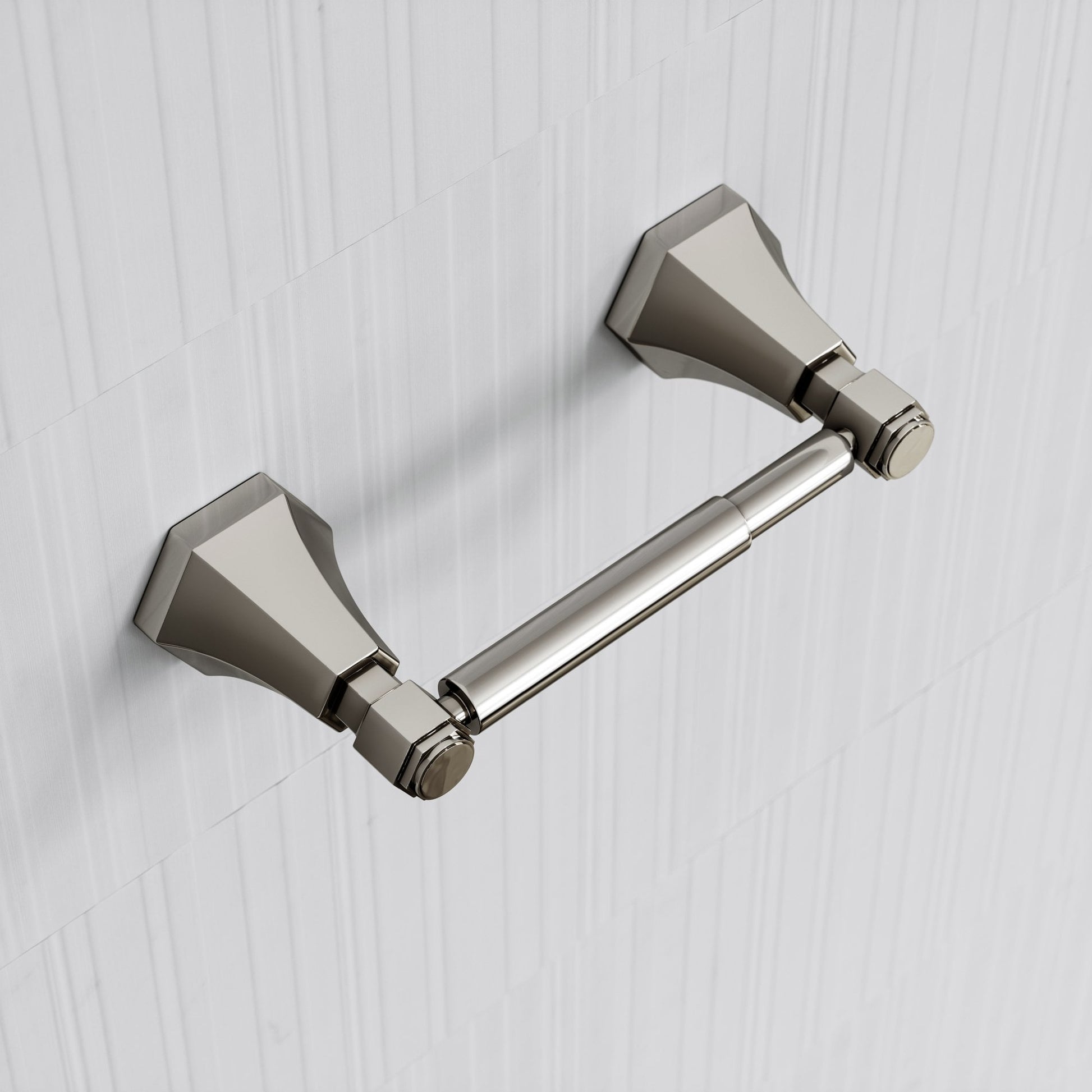 Eton Polished Nickel Toilet Roll Holder
