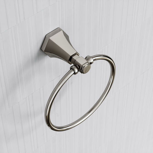 Eton Polished Nickel Towel Ring