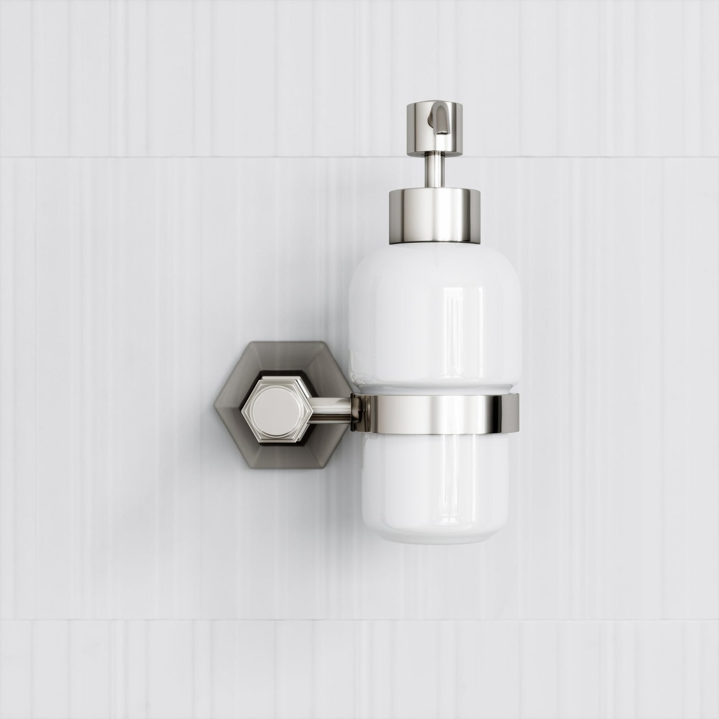 Eton Polished Nickel Wall Mounted Soap Dispenser
