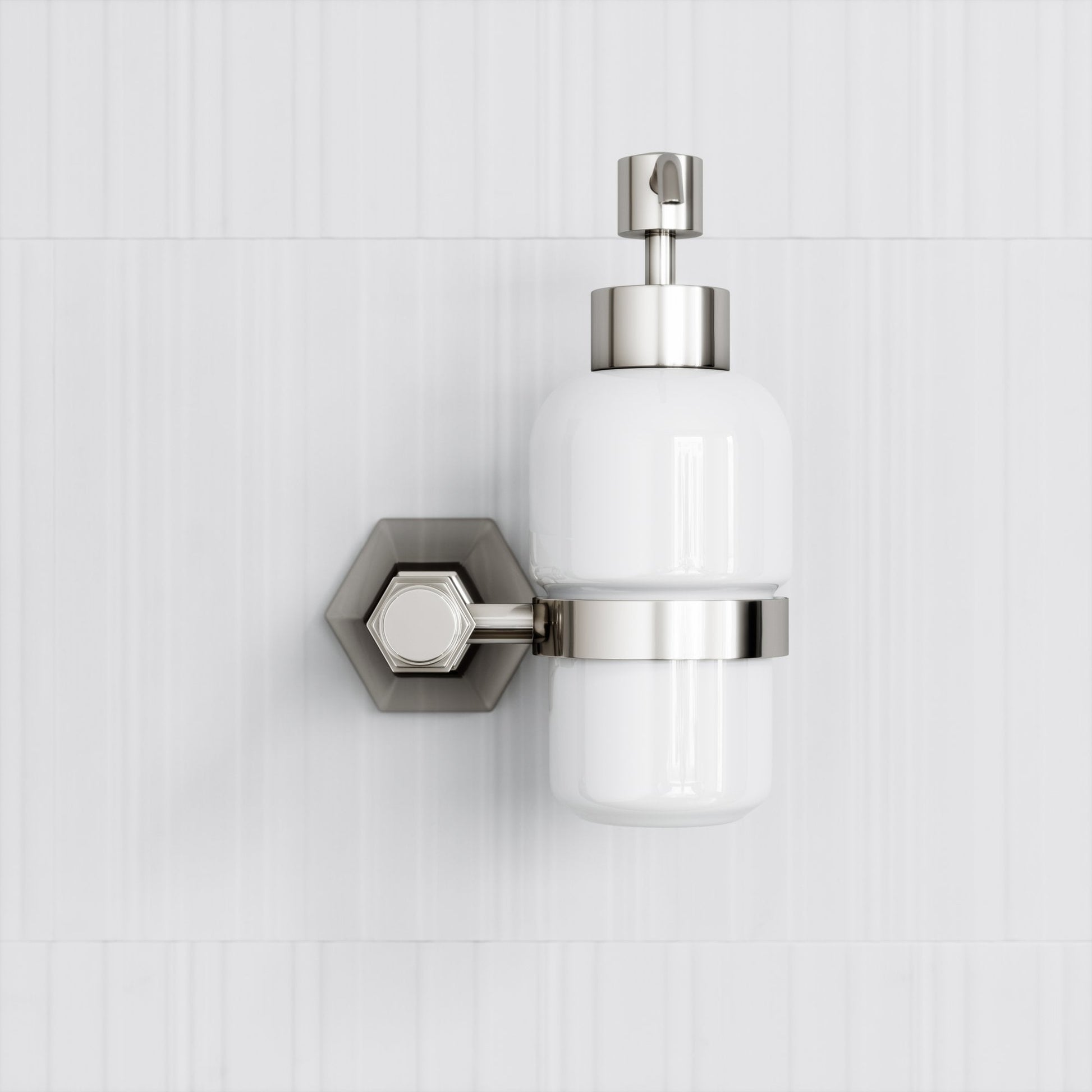 Eton Polished Nickel Wall Mounted Soap Dispenser