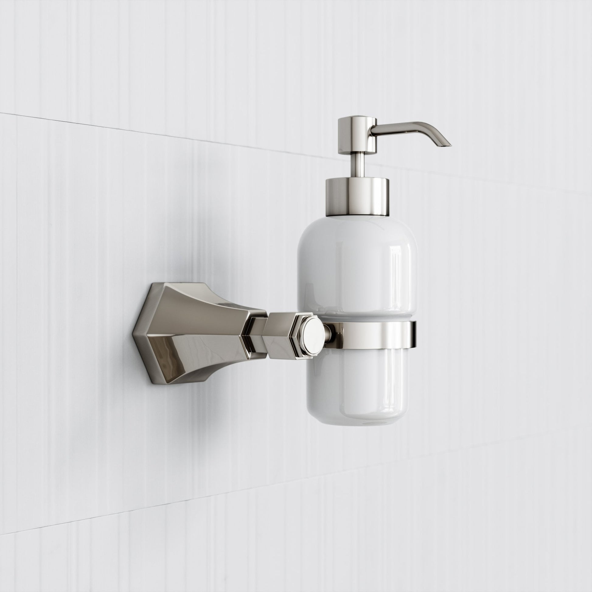 Eton Polished Nickel Wall Mounted Soap Dispenser