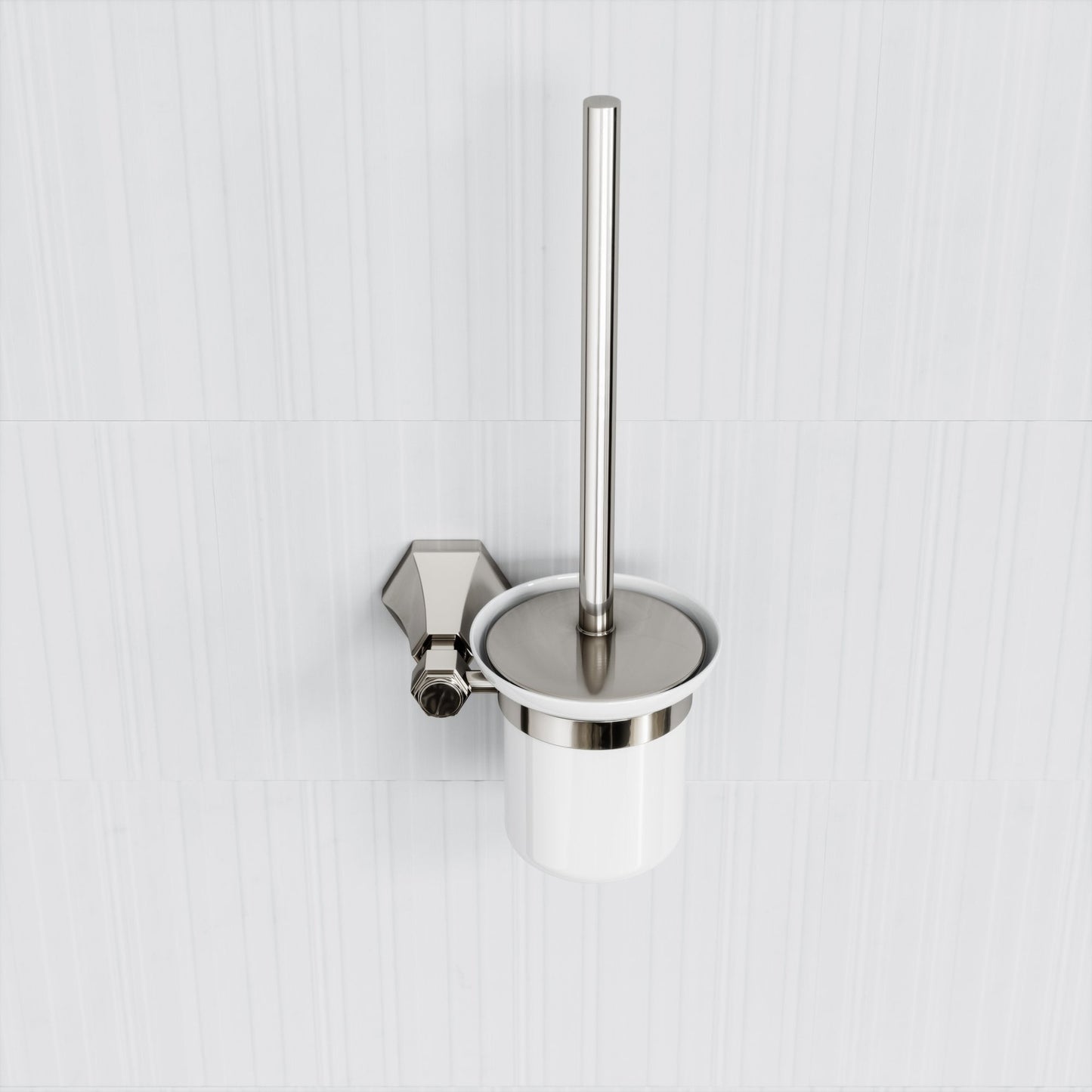 Eton Polished Nickel Wall Mounted Toilet Brush
