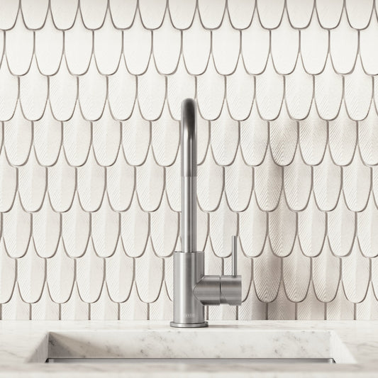 Flow Brushed Stainless Single Lever Kitchen Mixer Tap