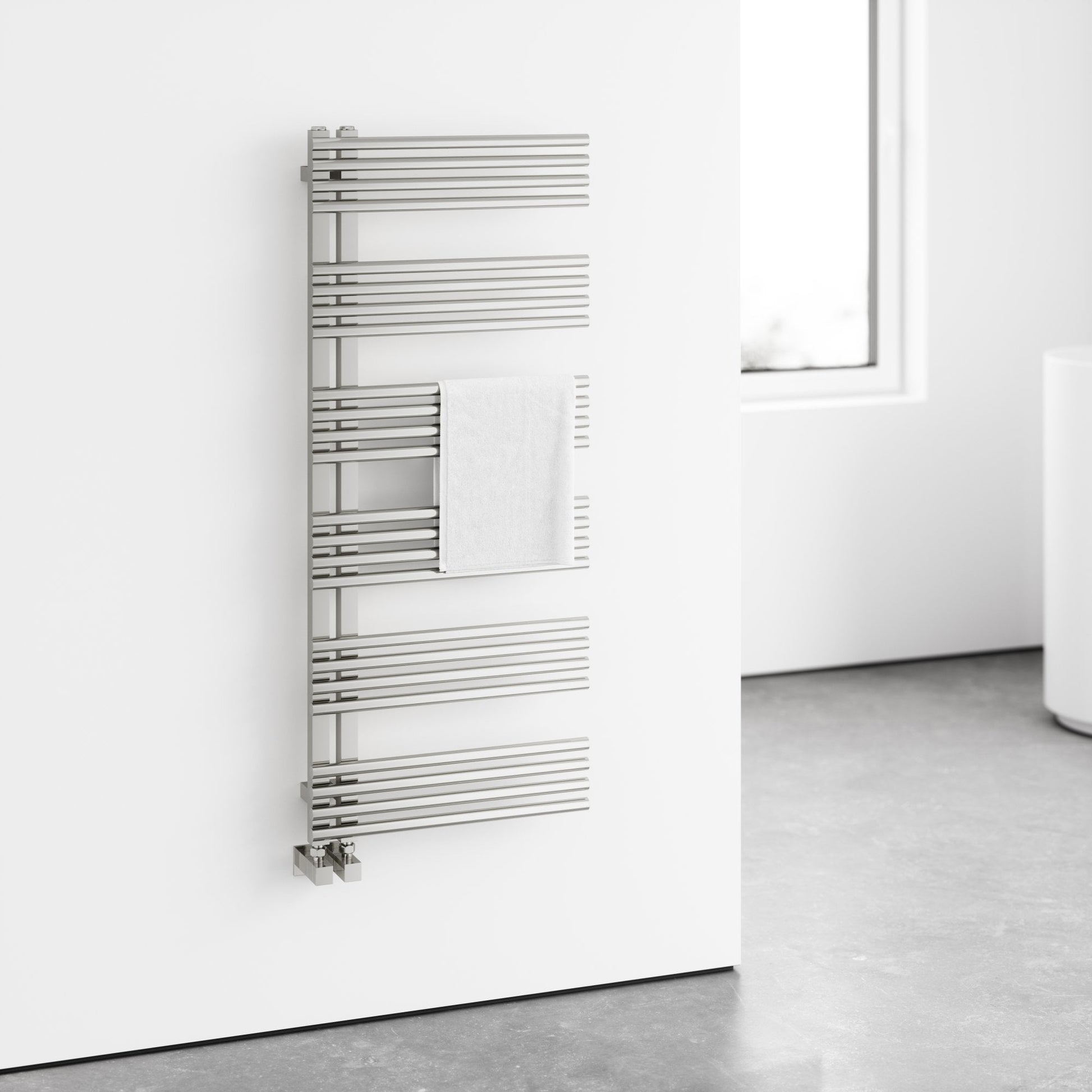 Forma Polished Stainless Designer Towel Radiator