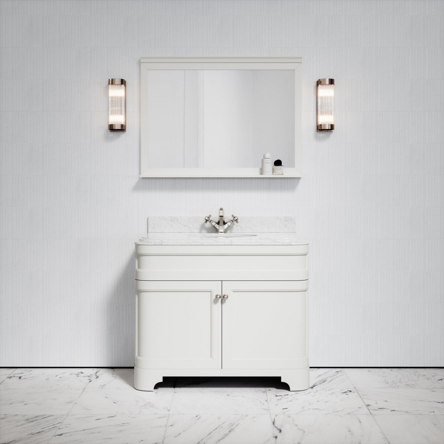 Gainsborough Matte Cream Mirror 1000mm