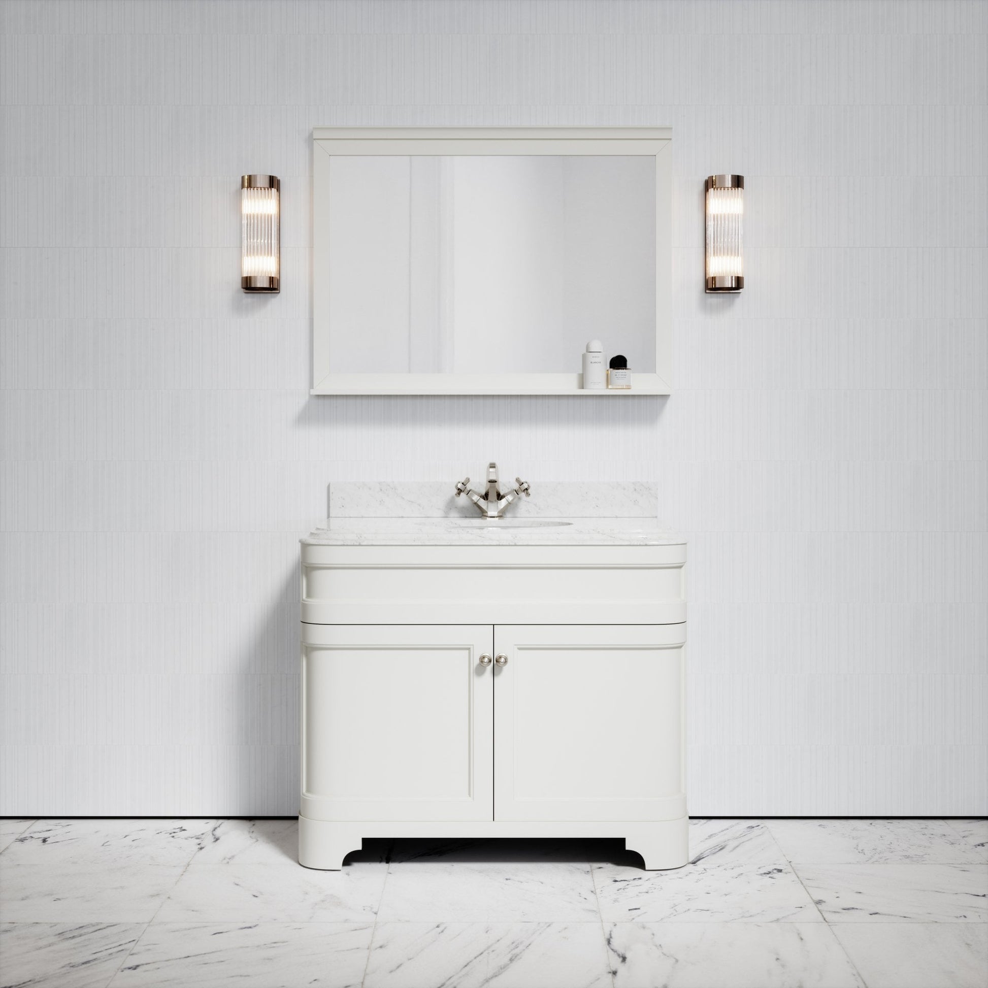 Gainsborough Matte Cream Mirror 1000mm