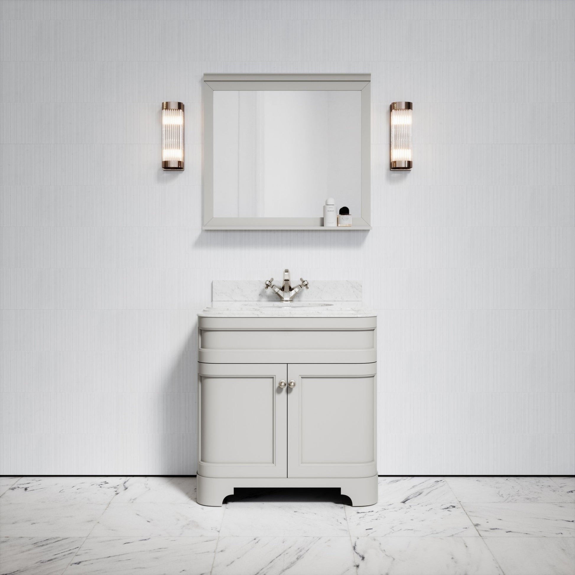 Gainsborough Matte Stone Mirror 800mm