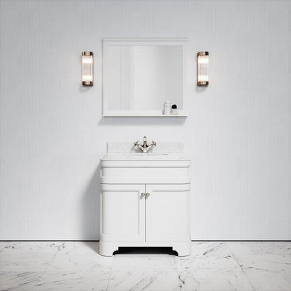 Gainsborough Matte White Mirror 800mm