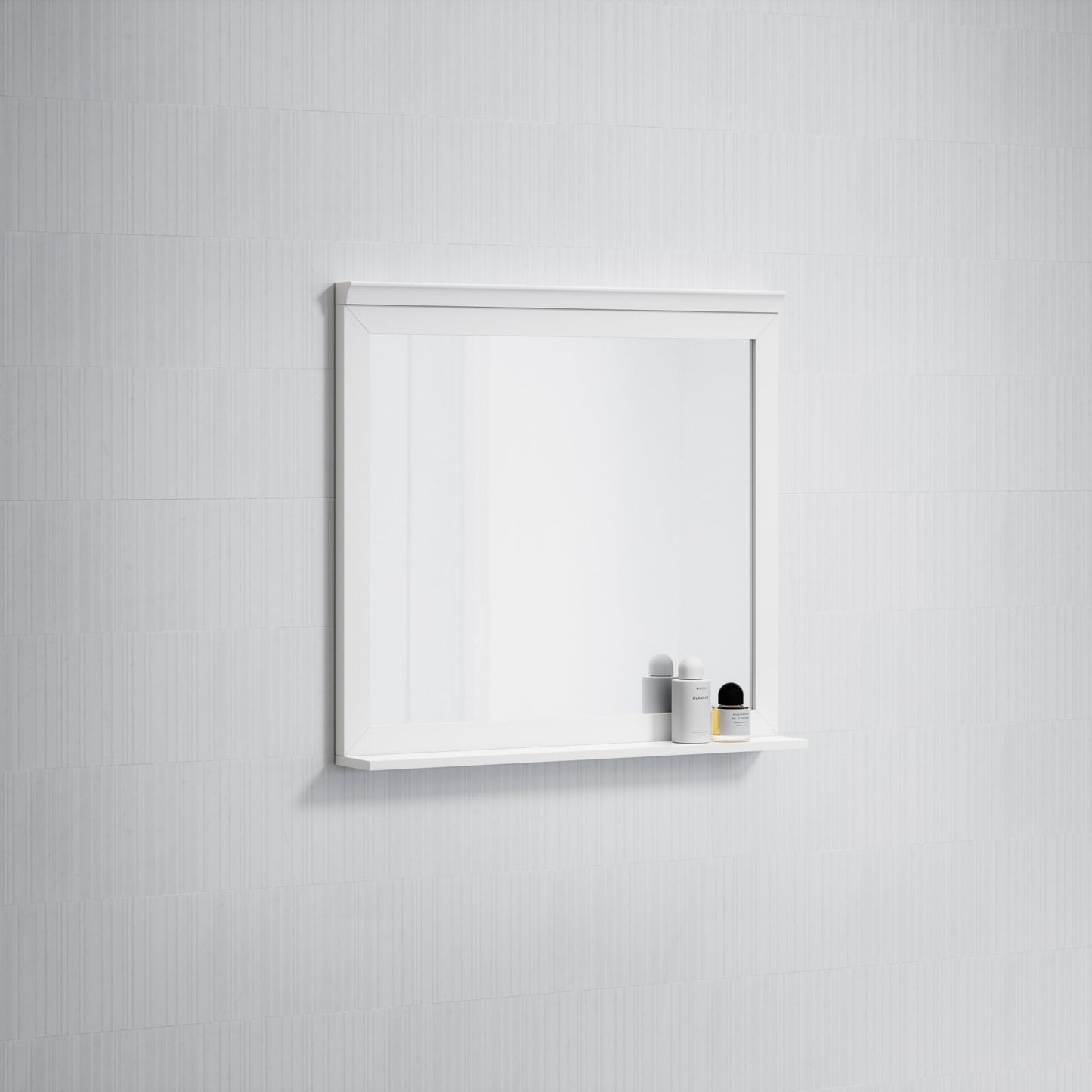 Gainsborough Matte White Mirror 800mm