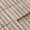 Genova Concave Travertine Stone Mosaic Wall Sample