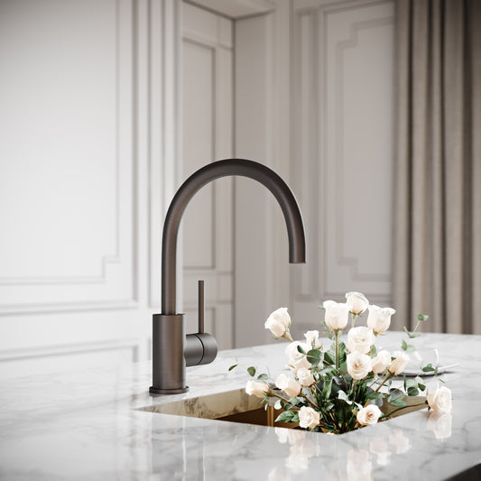 Giro Single Lever Kitchen Mixer Tap Deep Bronze