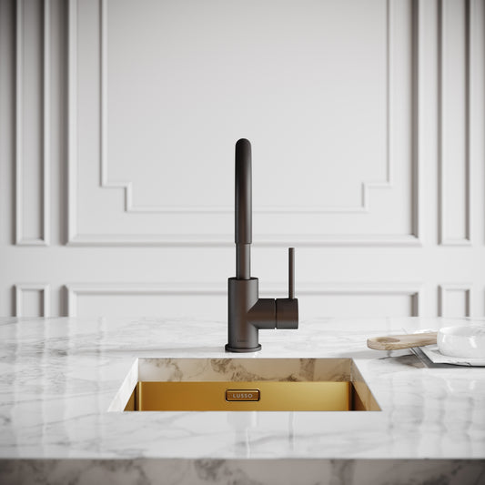 Giro Single Lever Kitchen Mixer Tap Deep Bronze