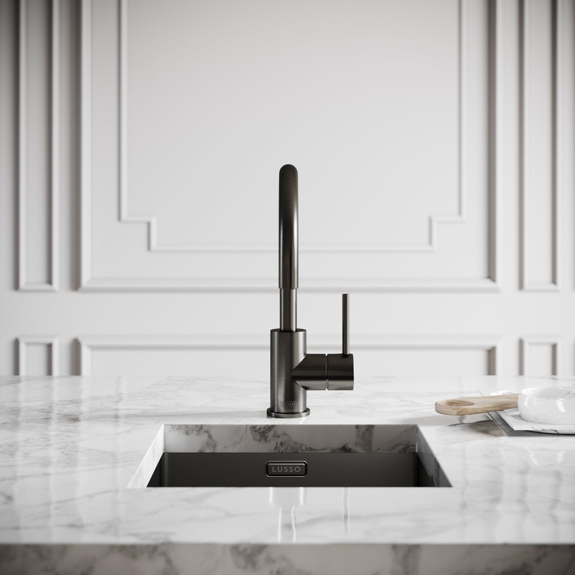 Giro Single Lever Kitchen Mixer Tap Gunmetal