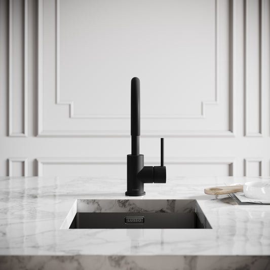Giro Single Lever Kitchen Mixer Tap Matte Black