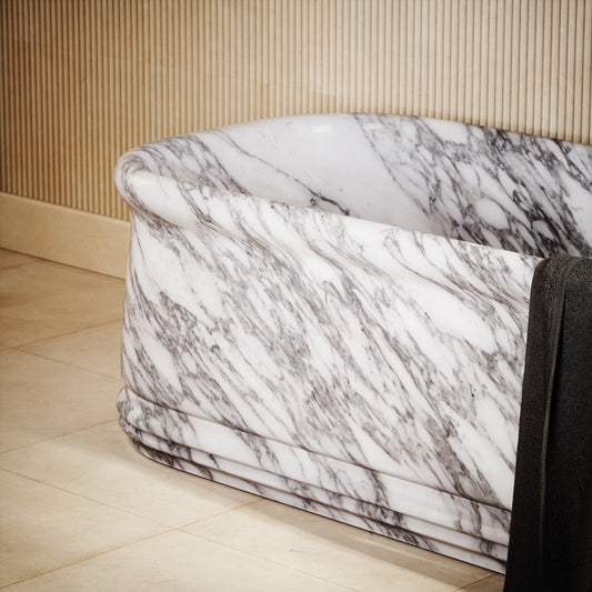 Grandeur Arabescato Marble Freestanding Bath 1780mm