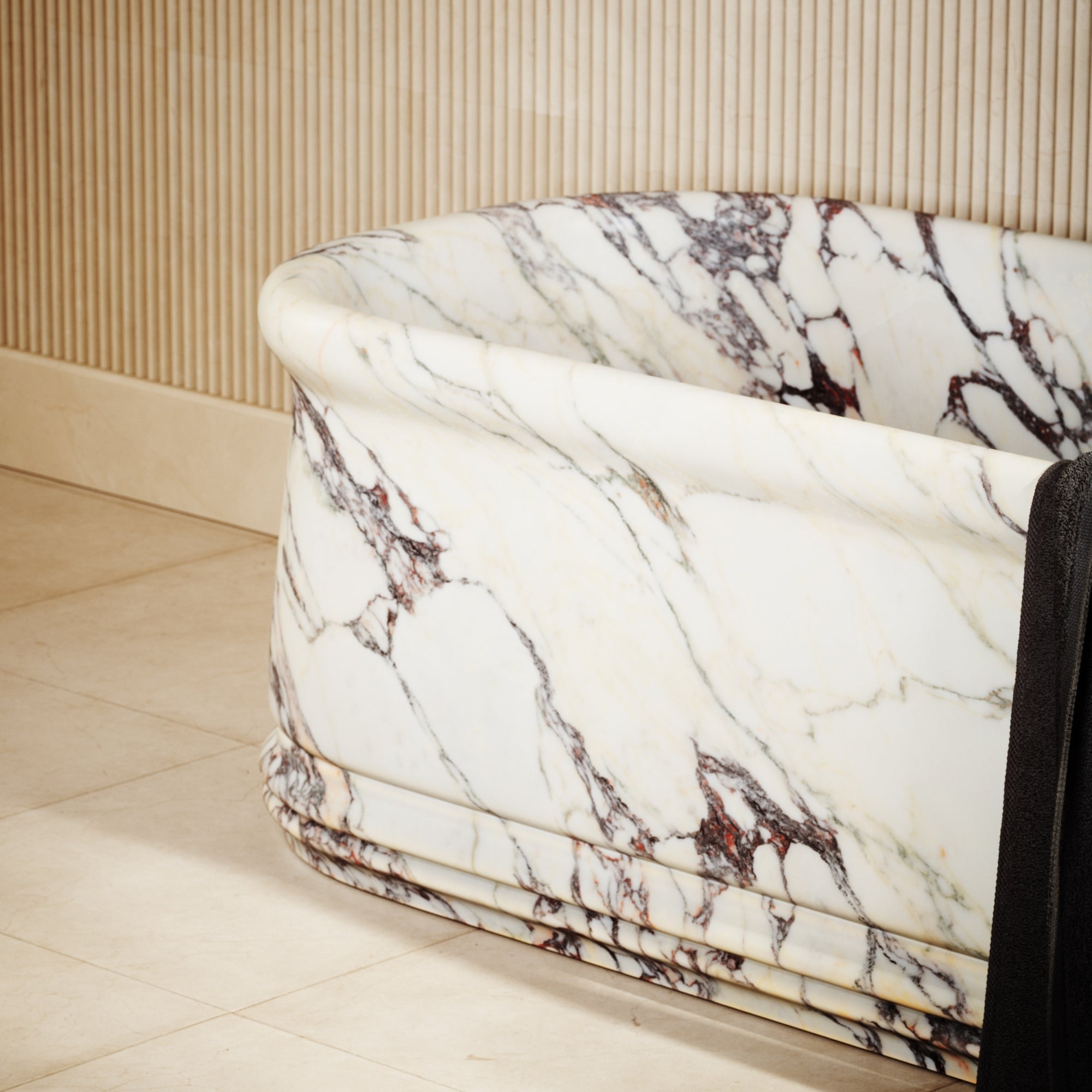 Grandeur Calacatta Viola Freestanding Bath 1500mm - LUSSO