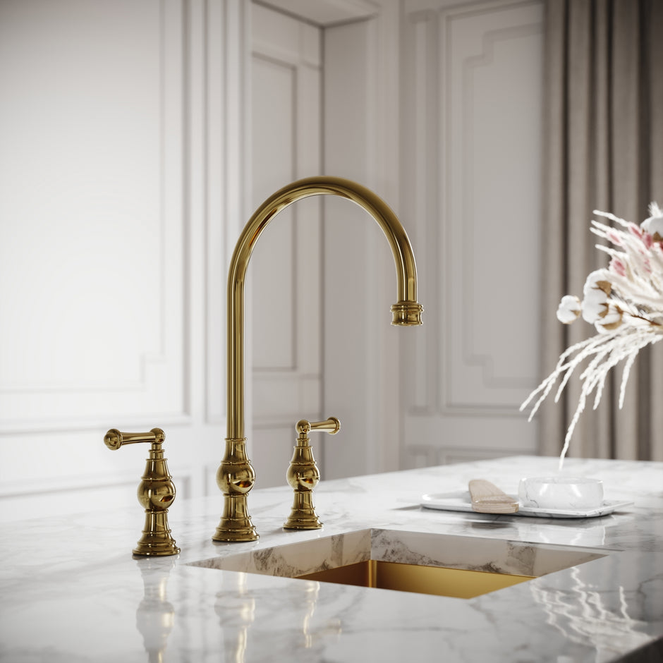 Brass Kitchen Taps - Antique & Polished Brass Taps | LUSSO