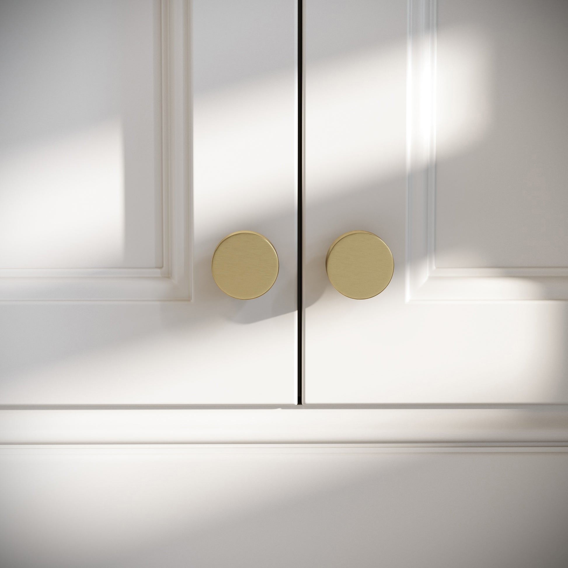 Hampton Brushed Gold Cabinet Knob