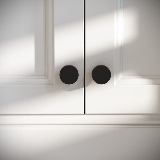 Hampton Matte Black Cabinet Knob
