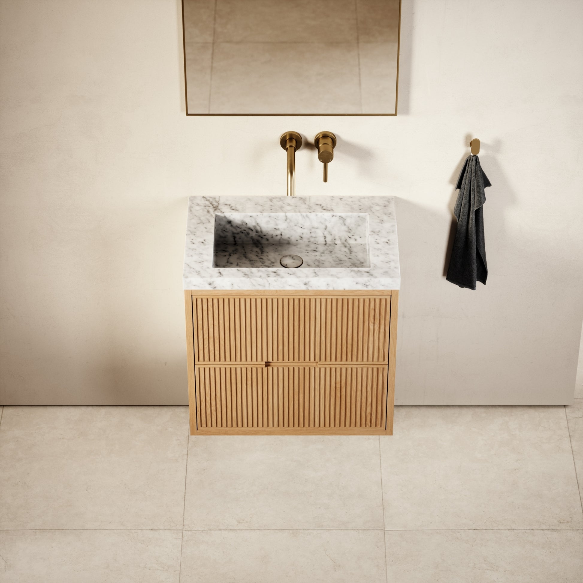 Harrington Natural Oak Vanity Unit 600-1200mm
