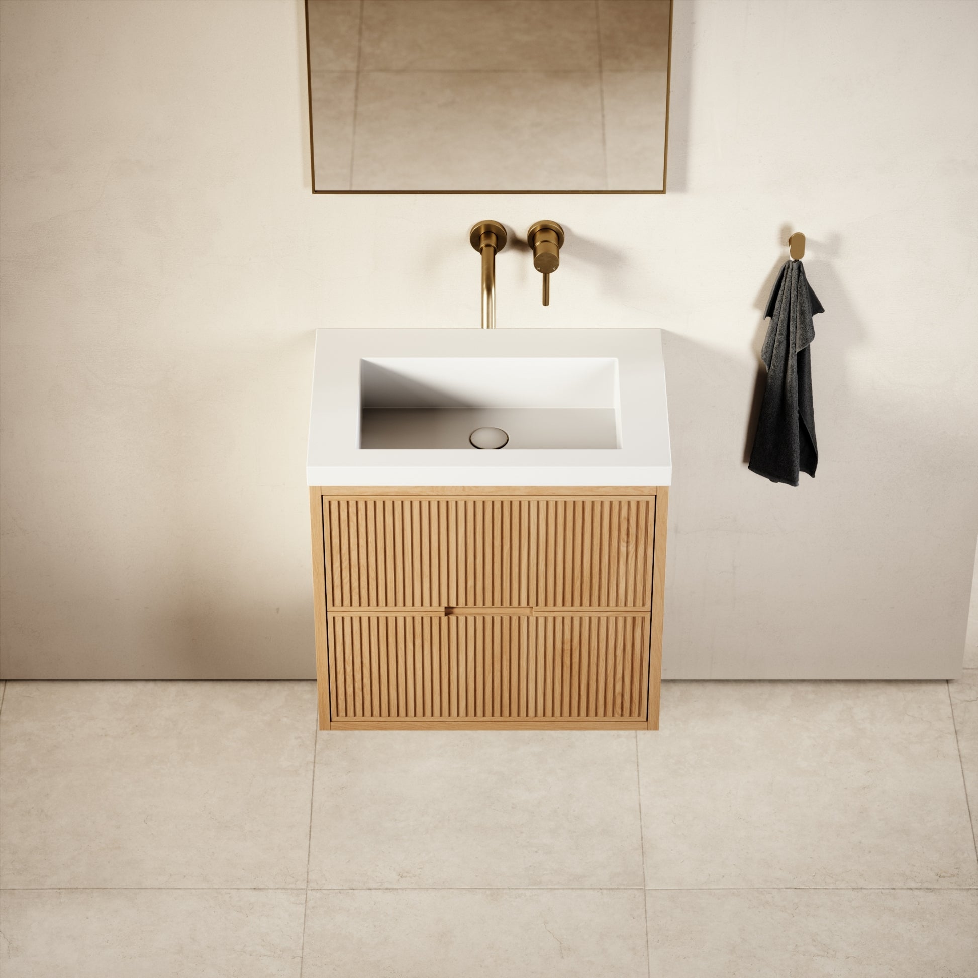 Harrington Natural Oak Vanity Unit 600-1200mm