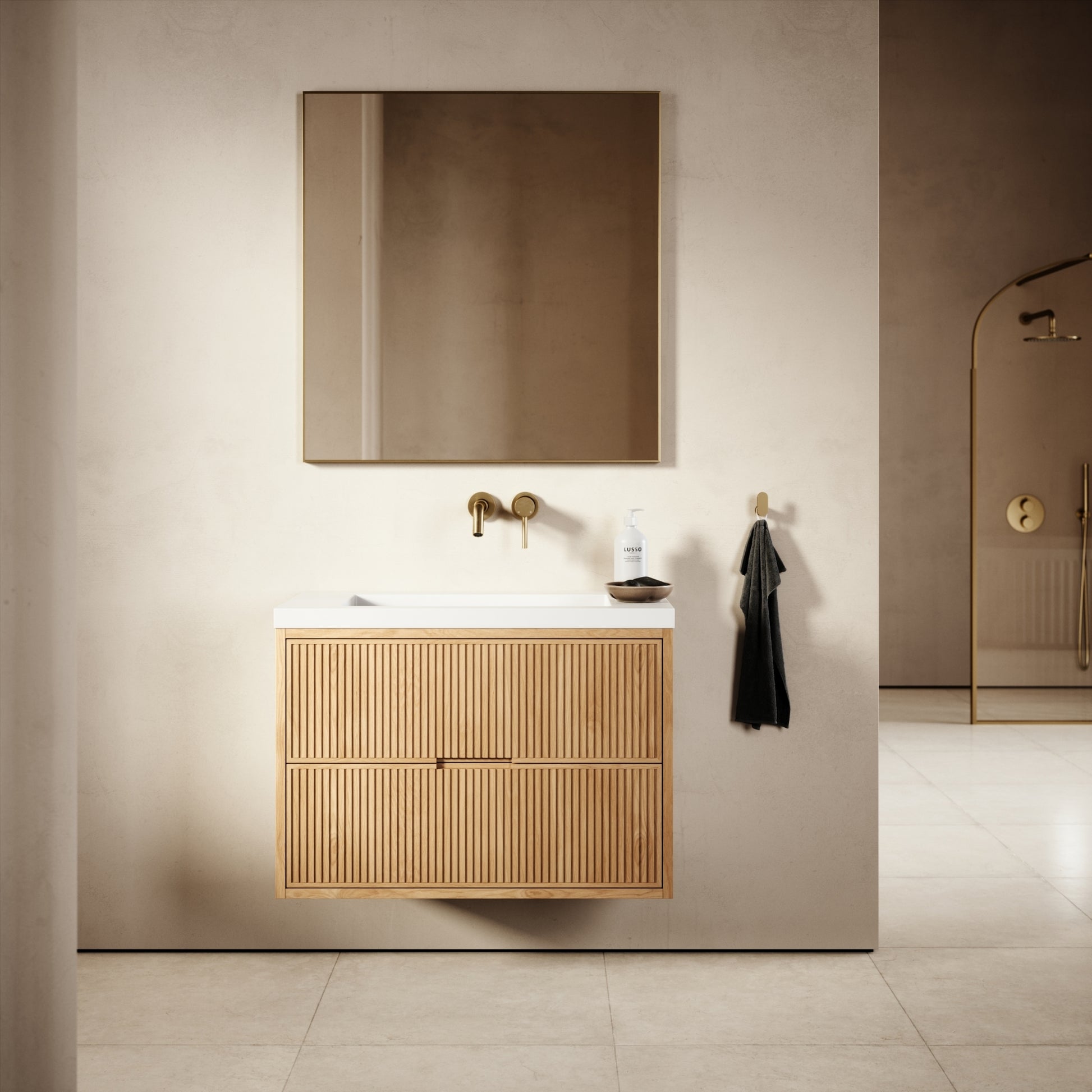 Harrington Natural Oak Vanity Unit 600-1200mm