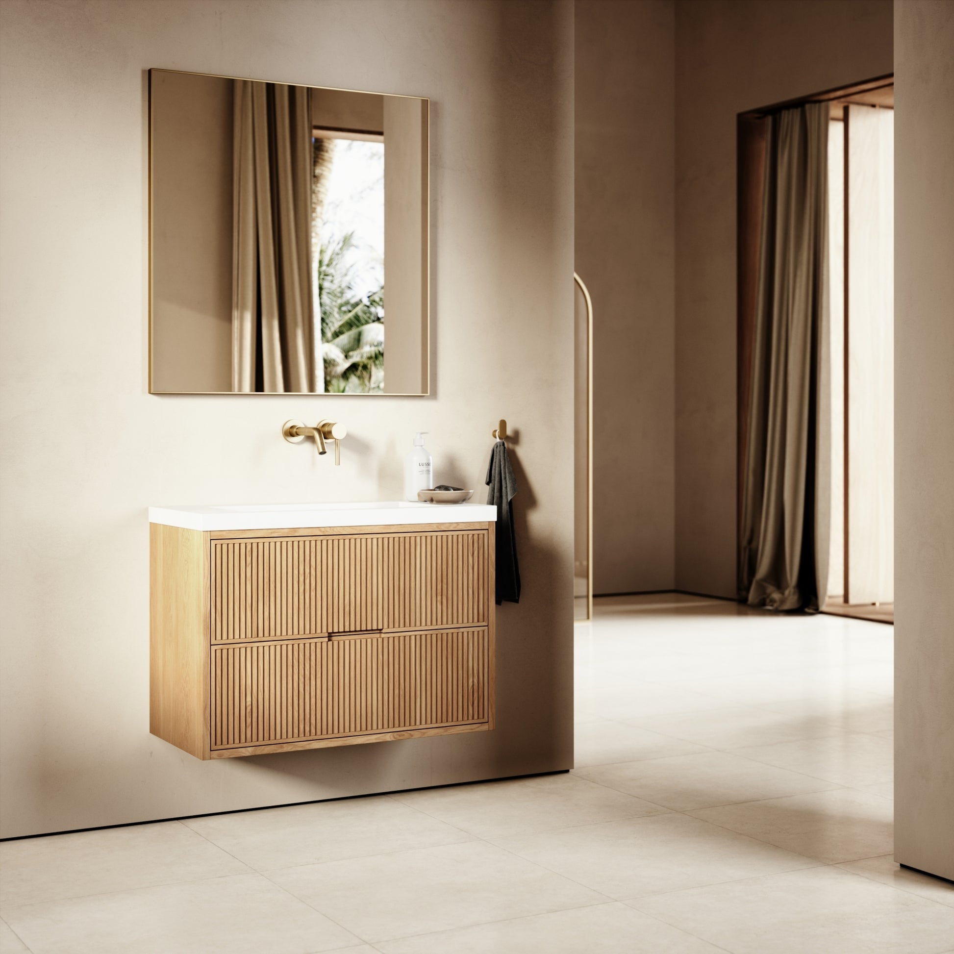 Harrington Natural Oak Vanity Unit 600-1200mm