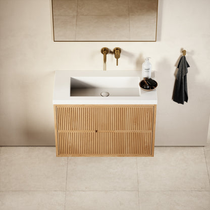 Harrington Natural Oak Vanity Unit 600-1200mm