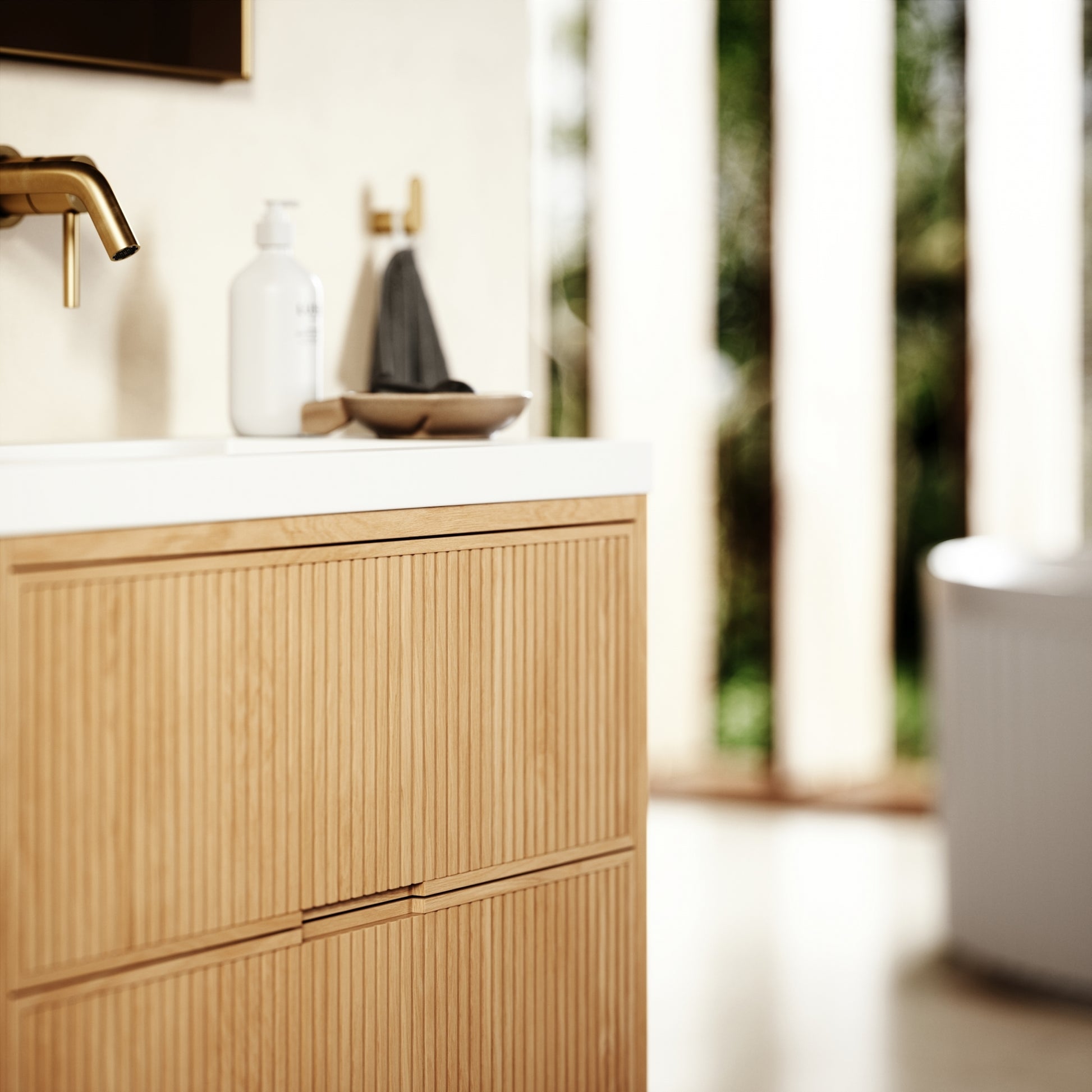 Harrington Natural Oak Vanity Unit 600-1200mm