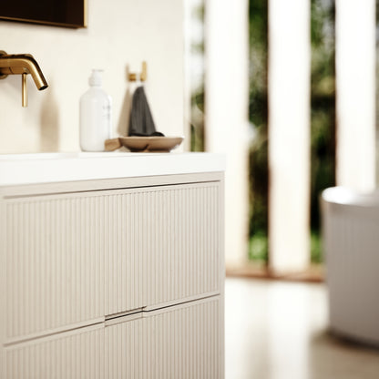 Harrington Velvet Beige Vanity Unit 600-1200mm