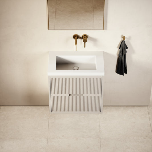 Harrington Velvet Beige Vanity Unit 600-1200mm