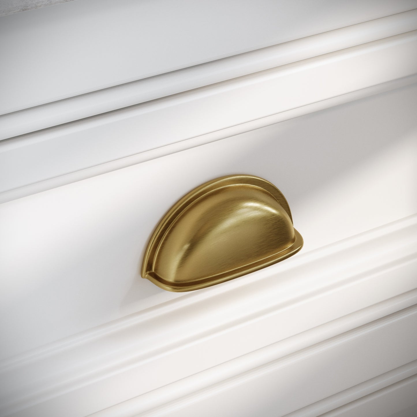Harris Brushed Gold Cup Handle