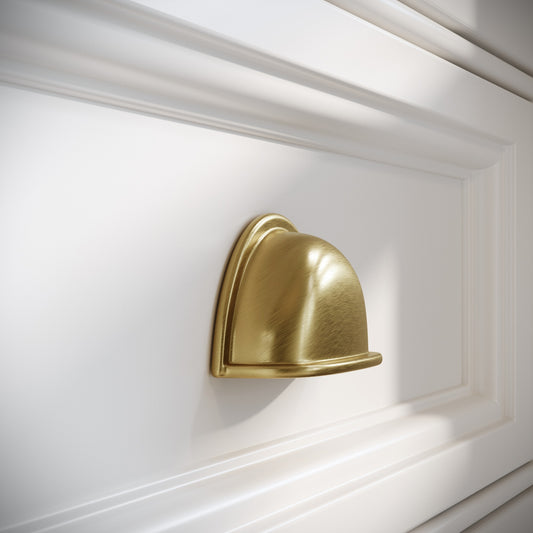 Harris Brushed Gold Cup Handle