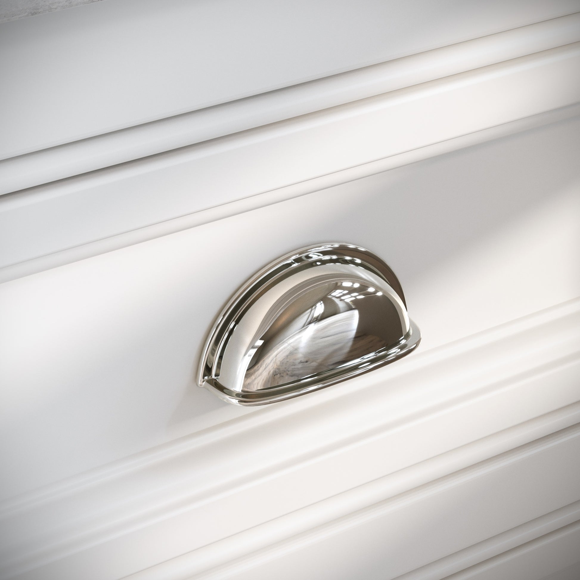 Harris Polished Nickel Cup Handle