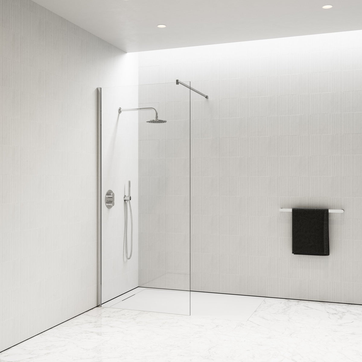 Infinity Walk In Shower Enclosure Chrome KIT A - LUSSO