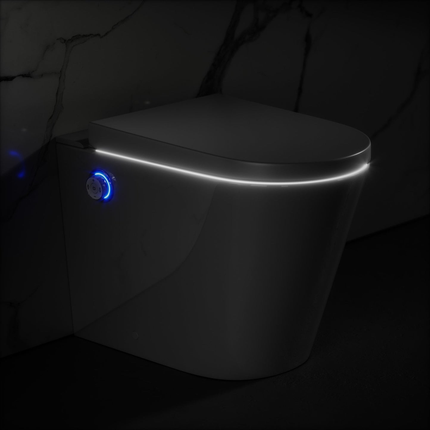 Intellismart Back To Wall Rimless Toilet Bidet & Soft Close Seat