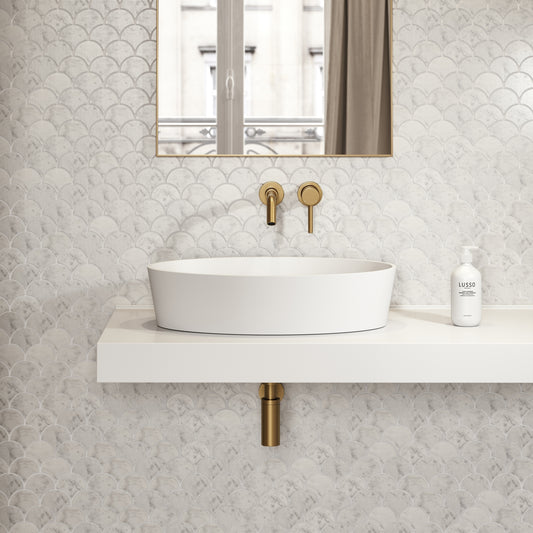 Kurv Countertop Stone Basin 600mm
