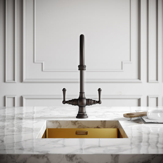 Lambeth Single Hole Traditional Kitchen Tap Deep Bronze