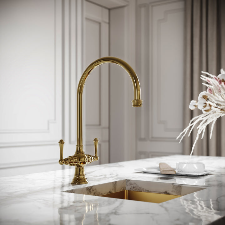 Brass Kitchen Taps - Antique & Polished Brass Taps | LUSSO
