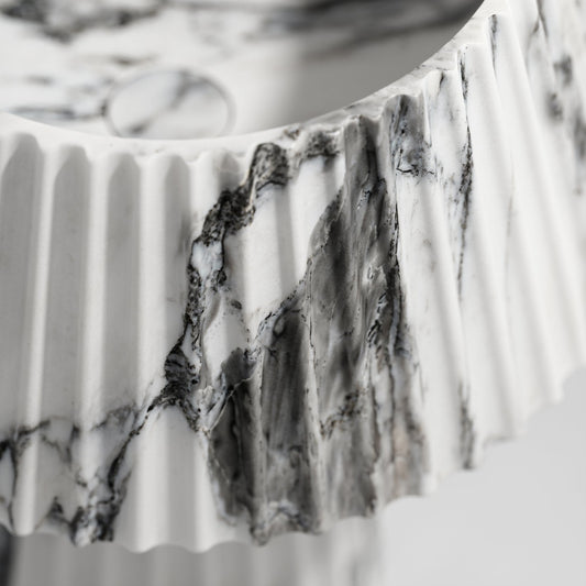 Lamp Arabescato Marble Pedestal Basin 500mm