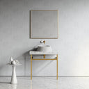 Lamp Carrara Marble Countertop Basin 450mm