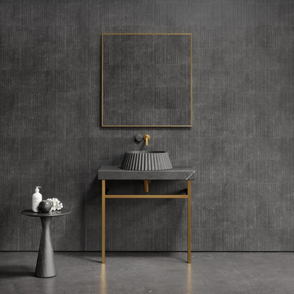 Lamp Pietra Grey Marble Countertop Basin 450mm