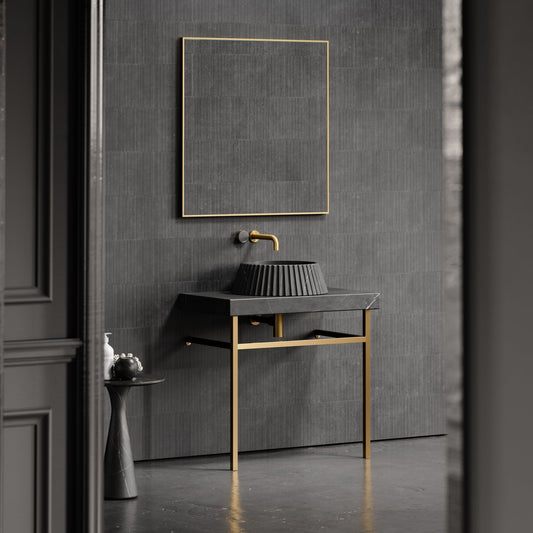 Lamp Pietra Grey Marble Countertop Basin 450mm