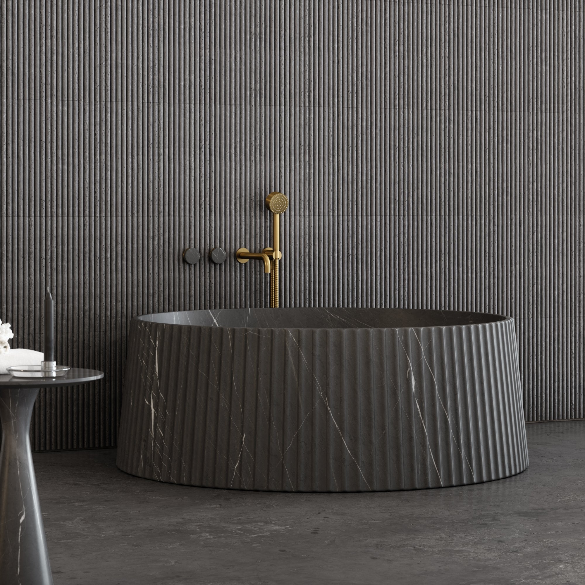 Round Column Bath Rack Round Baths | Circular & Round Freestanding Bathtubs - LUSSO